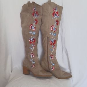 CARLOS SANTANA OVER THE KNEE BOOT, Size 8.5,